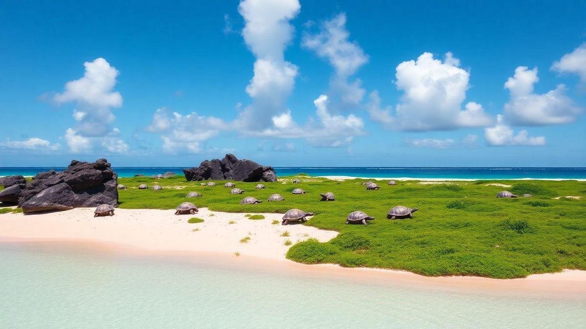 O Habitat das Tartarugas Gigantes da Ilha de Galápagos