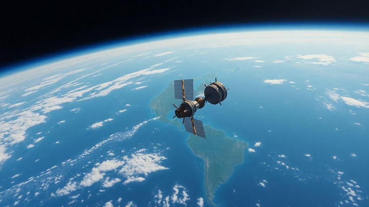 A Perspectiva Elevada da Estação Espacial