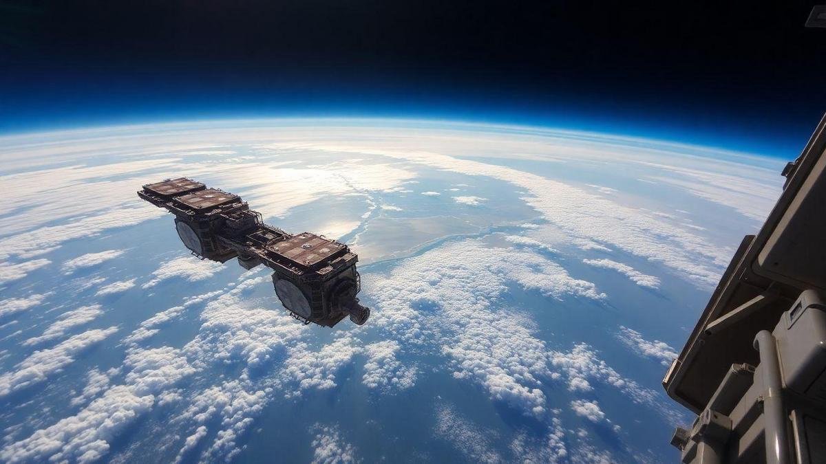 A Vista Aérea da Estação Espacial