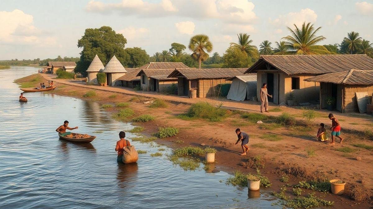 Impactos sociais da vida à margem do Nilo