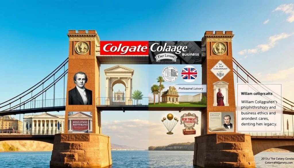 Imagem conceitual representando o legado de William Colgate, sua crença e divisão de dízimos que continuam inspirando pessoas