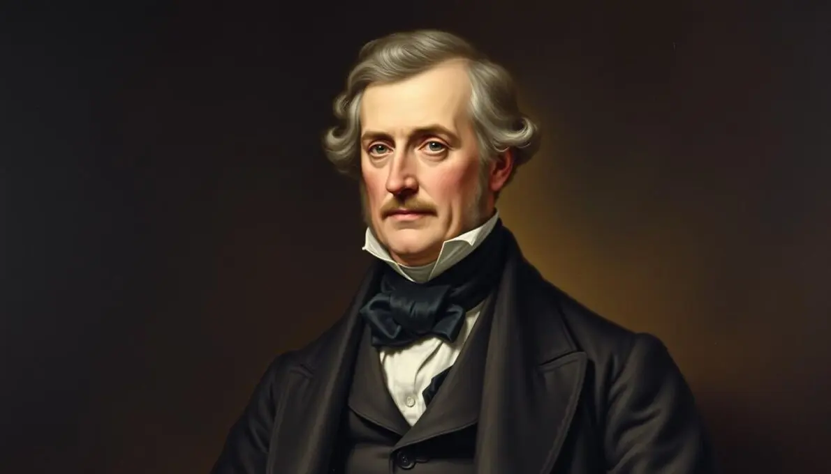 Retrato histórico de William Colgate, fundador da empresa Colgate e praticante de dízimos