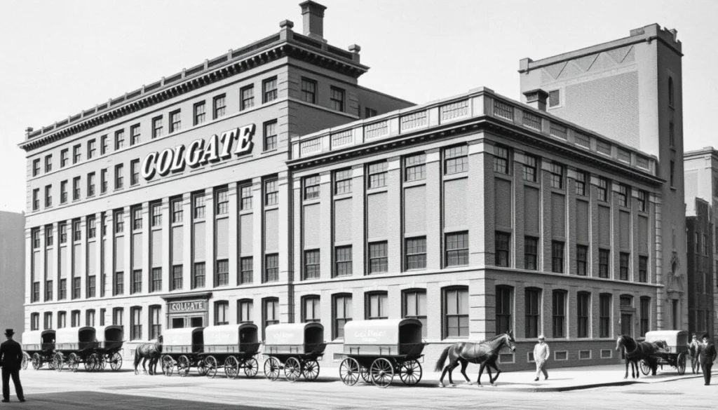 Sede histórica da empresa Colgate em Nova Iorque no século XIX, fundada por William Colgate que praticava a crença e divisão de dízimos