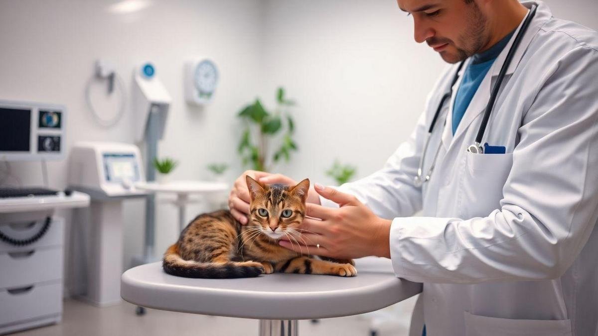 Cuidados veterinários para gatos com pneumonite Cuidados veterinários para gatos com pneumonite