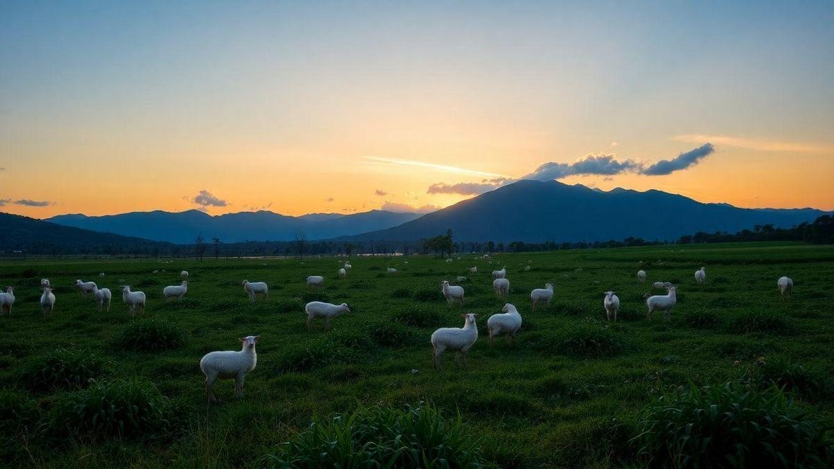 A produção de lã em raças de ovelhas volumosas