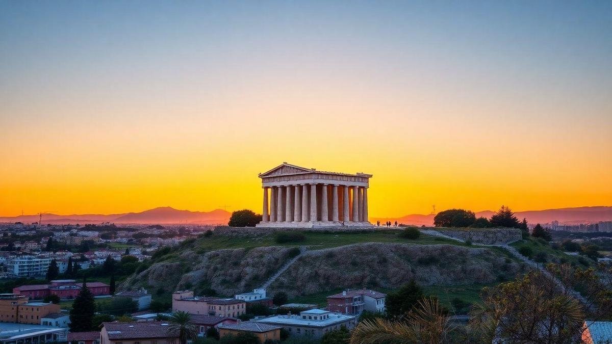 Arquitetura Impressionante da Acrópole